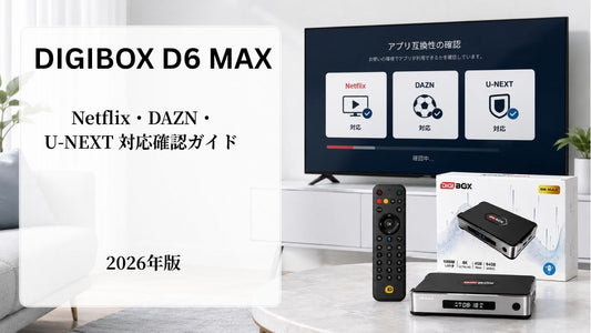 DIGIBOX D6 MAXでNetflix・DAZN・U-NEXTの対応確認をする購入前ガイド