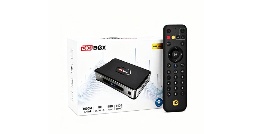 DIGIBOX D6 Max AI音声リモコン 本体とリモコン