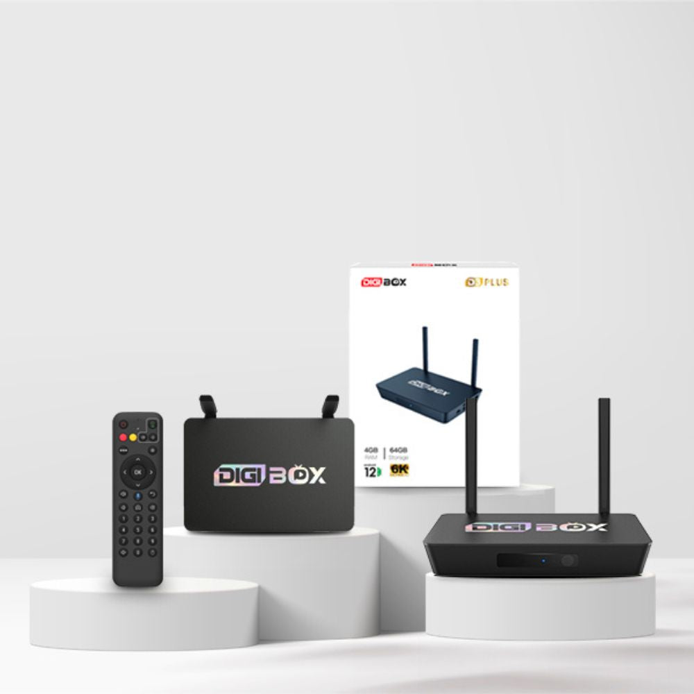 DIGIBOX D3 Plus 製品パッケージ画像。高品質なデザインと丁寧な梱包で安心してご購入いただけます