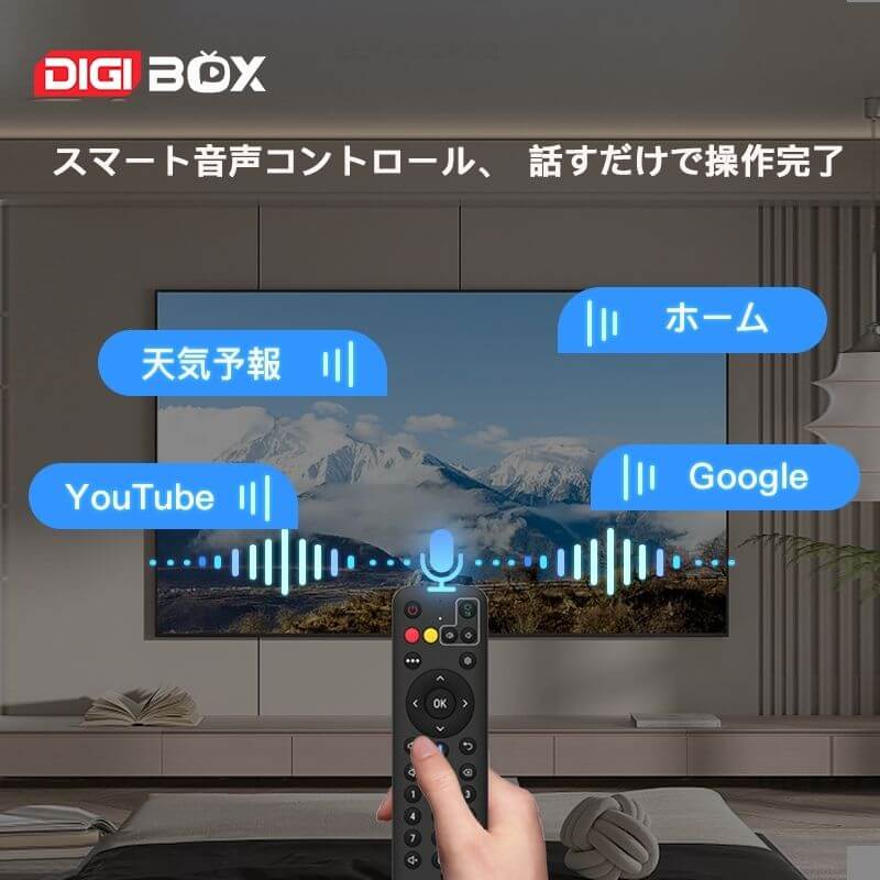 DIGIBOX D6 Max｜2026年最新8KスマートTVボックス｜Wi-Fi6＆Bluetooth